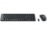 Combo Teclado e Mouse sem fio Logitech MK220 com Design Compacto, Conexão USB, Pilhas Inclusas e Layout ABNT2