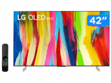 Smart TV 42” 4K OLED LG Evo 120Hz AI Processor – Wi-Fi OLED42C2 HDR Alexa Google Assistente