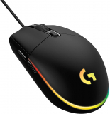 Mouse Gamer Logitech G203 LIGHTSYNC RGB, Efeito de Ondas de Cores, 6 Botões Programáveis e Até 8.000 DPI, Preto – 910-005793