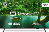 Smart TV Philips 50″ 4K 50PUG7408/78, Google TV, Comando de Voz, Dolby Vision/Atmos, VRR/ALLM, Bluetooth