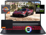 Acer Nitro 5 15.6″ 144Hz FHD Gaming Laptop, AMD Ryzen 5 5600H, Nvidia GeForce RTX 3060, RGB BK Windows 11 w/Mouse Pad (16GB RAM | 512GB PCIe SSD)