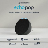 Echo Pop Amazon, com Alexa, Smart Speaker, Som Envolvente, Preto – B09WXVH7WK