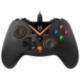 Controle NOX Krom Gaming KEY, PC, PS3, Android, Preto Fosco/Laranja – NXKROMKEY