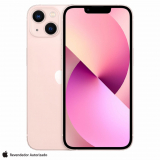 iPhone 13 Apple (128GB) Rosa, Tela de 6,1″, 5G e Câmera Dupla de 12 MP