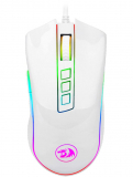 Mouse Gamer Redragon Cobra RGB, 7 Botões, 10000DPI, M711W, Lunar White