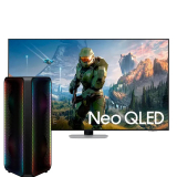 Smart TV 50″ Neo QLED 4K Samsung Gaming 50QN90C Mini LED, Painel até 144hz, Processador com IA, Tela sem limites, Design NeoSlim + Sound Tower MX-ST45B