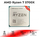 Processador AMD Ryzen 7 5700X, 3.4GHz (4.6GHz Max Turbo), Cache 36MB, AM4, Sem Vídeo – 100-100000926WOF