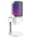 Microfone USB Fifine Ampligame A8, saída de fone de ouvido e botão de toque-mudo, microfone com 3 modos rgb