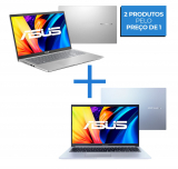 Notebook ASUS Vivobook 15 X1500EA-EJ3670W Prata Metálico + Notebook ASUS Vivobook M1502IA-EJ251 Prata Metálico