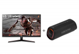 Combo Monitor Gamer LG UltraGear 32 LED, 165 Hz, QHD, 1ms 32GN600-B + Caixa de Som Portátil LG XBOOM Go XG5