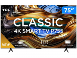 Smart TV 75″ 4K UHD LED TCL 75P755 Wi-Fi Bluetooth 3 HDMI 1 USB