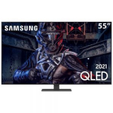 Smart TV Samsung 55 4K QLED 55Q80A, 120Hz, Processador IA, HDR10+, Tela Infinita, Alexa Built In – QN55Q80AAGXZD