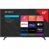 Smart Tv Aoc Roku Led 43” 43s5195/78 Com Wi-Fi Full Hd 3 Hdmi 1 Usb Com Controle Remoto Com Atalhos Roku Mobile Miracast