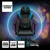 Cadeira Gamer Predator reclinável com acabamento premium e espuma de alta de densidade