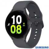 Galaxy Watch 5 BT 44mm Samsung Grafite com 1,4″, Pulseira de Fluoeratômero, Bluetooth e 16GB