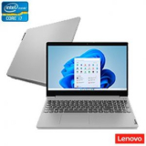 Notebook Lenovo, Intel Core i7-1165G7, 12GB, 256GB SSD, Tela de 15,6″, Prata, IdeaPad 3i – 82MD000HBR