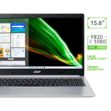 Notebook Acer Amd Ryzen 3 8GB 512GB SSD 15,6″IPS Windows 11 Aspire 5 A515-45-R9QQ Ryzen 3-5300U Prata