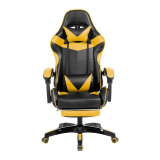 Cadeira Gamer Prizi, Amarela, Com Almofadas – JX-1039Y