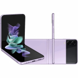 Smartphone Samsung Galaxy Z Flip3 128GB 5G Wi-Fi Tela 6.7” Dual Chip 8GB RAM Câmera Dupla + Selfie 10MP – Violeta