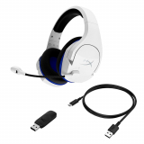 Headset Sem Fio Gamer HyperX Cloud Stinger Core, Drivers 40mm, PS5 PS4 e PC, Branco e Azul – HHSS1C-KB-WT/G