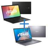 Notebook ASUS VivoBook K513EQ-EJ207T Preto + Notebook ASUS X515JF-EJ360T Cinza