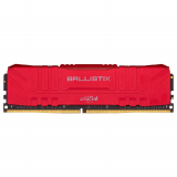 Memória Crucial Ballistix, 8GB, 3200MHz, DDR4, CL16, Vermelha – BL8G32C16U4R