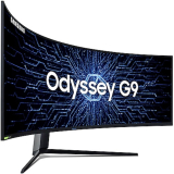 Monitor Gamer Curvo Samsung Odyssey 49″ DQHD, 240Hz, 1ms, tela super ultrawide, HDMI, Display Port, USB, G-sync, Freesync Premium Pro, com ajuste de altura, branco, série G9