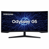 Monitor Gamer Samsung Odyssey G5 34′ VA, Curvo, Wide, 165 Hz, 2K QHD, 1ms, FreeSync Premium, HDR10, HDMI/DisplayPort – LC34G55TWWLXZD