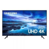 Smart TV Samsung 50″ UHD 4K UN50AU7700GXZD Processador Crystal Tela sem limites Visual Livre de Cabos Alexa built in Controle Único