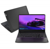Lenovo Notebook ideapad Gaming 3 R7-5800H 8GB 256GB SSD PCIe GTX 1650 4GB 15.6″ FHD W11 82MJ0001BR, preto