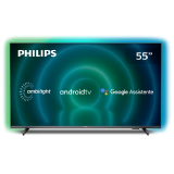 PHILIPS Android TV Ambilight 55″ 4K 55PUG7906/78, Google Assistant Built-in, Comando de Voz, Dolby Vision/Atmos, VRR/ALLM, Bluetooth 5.0