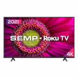Smart TV LED Roku 50 Semp TCL UHD 4K RK8500, 4 HDMI, 1 USB, Bluetooth, Wifi, Bivolt, Preto – 50RK8500