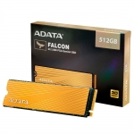 SSD Adata Falcon, 512GB, M.2 PCIe, Leituras: 3100MB/s e Gravações: 1500MB/s – AFALCON-512G-C