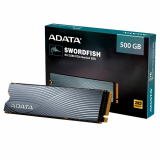 SSD Adata Swordfish, 500GB, M.2 PCIe, Leituras: 1800MB/s e Gravações: 1200MB/s – ASWORDFISH-500G-C